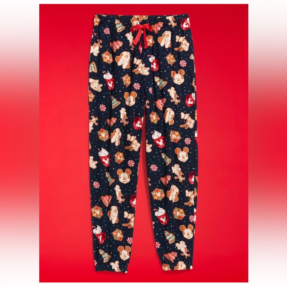 Old Navy Festive Print Pajama Pants - Navy and Red